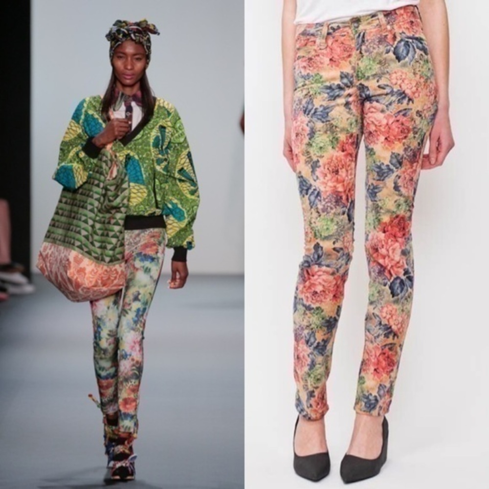Neuw Corduroy Flower Pant Size 26